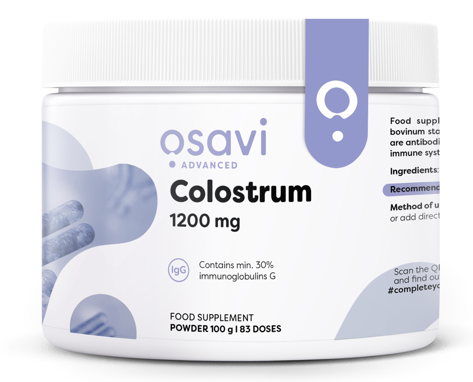 Osavi Colostrum Proszek 1200mg 100g na Wsparcie Odporności