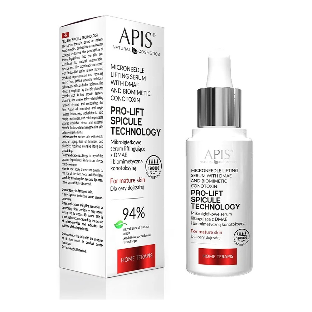 Apis Professional Pro Lift Spicule Technology Lifting Serum with Microneedles, DMAE and Biommetic Conotoxin 30ml