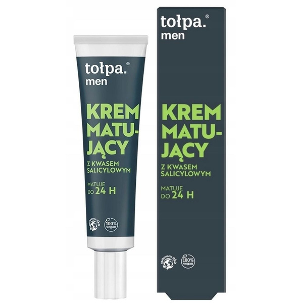 Tolpa Men Matujący krem z kwasem salicylowym kontrola sebum 40ml
