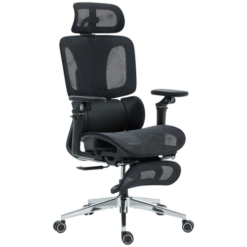 HOMCOM Ergonomic Office Chair, High Back Mesh Desk Chair, Black