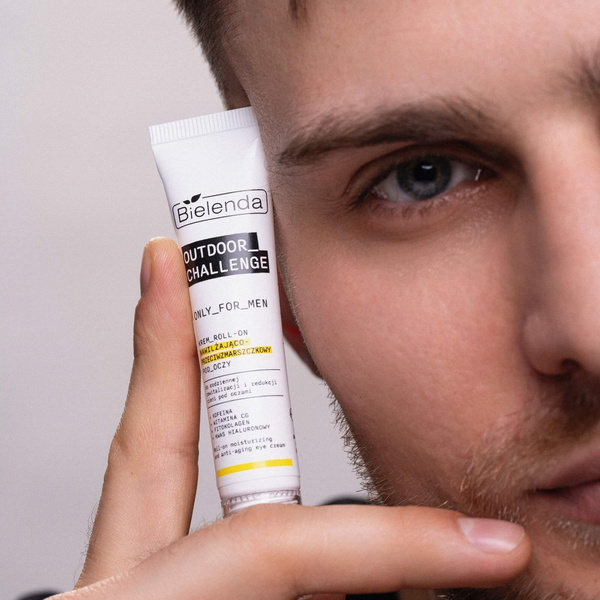 Bielenda Only for Men Outdoor Challenge Moisturizing Anti-Wrinkle Cream Roll-On Under Eyes Day and Night 15ml