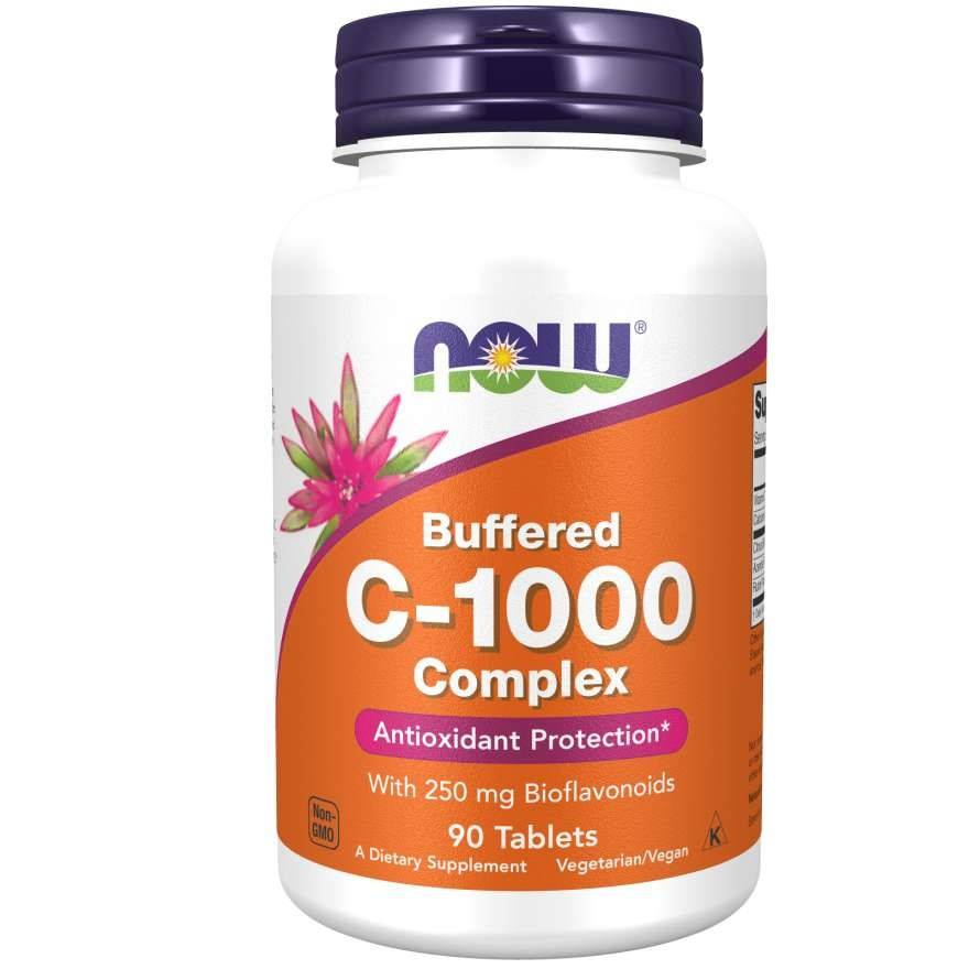 Now Foods Vitamin C-1000 Complex Complex Buforowana 250mg Bioflawonoidy 90 Tabletek