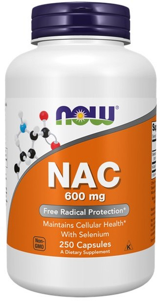 Now Foods NAC with Selenium 600mg Immune Support 250 Capsules