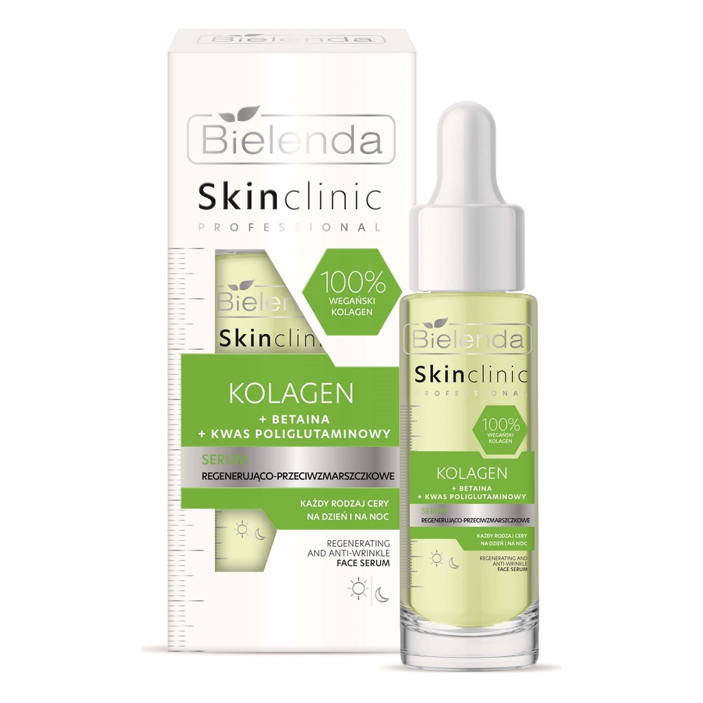 Bielenda Skin Clinic Professional Kolagen Serum Regenerująco-Przeciwzmarszczkowe dla Każdego Rodzaju Skóry 30ml