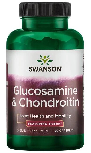 Swanson Glucosamine & Chondroitin Wspiera Pracę Stawów 90 Kapsułek