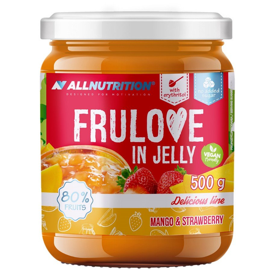 Allnutrition Frulove In Jelly Mango and Strawberry Fruit in Jelly With No Added Sugar 500g