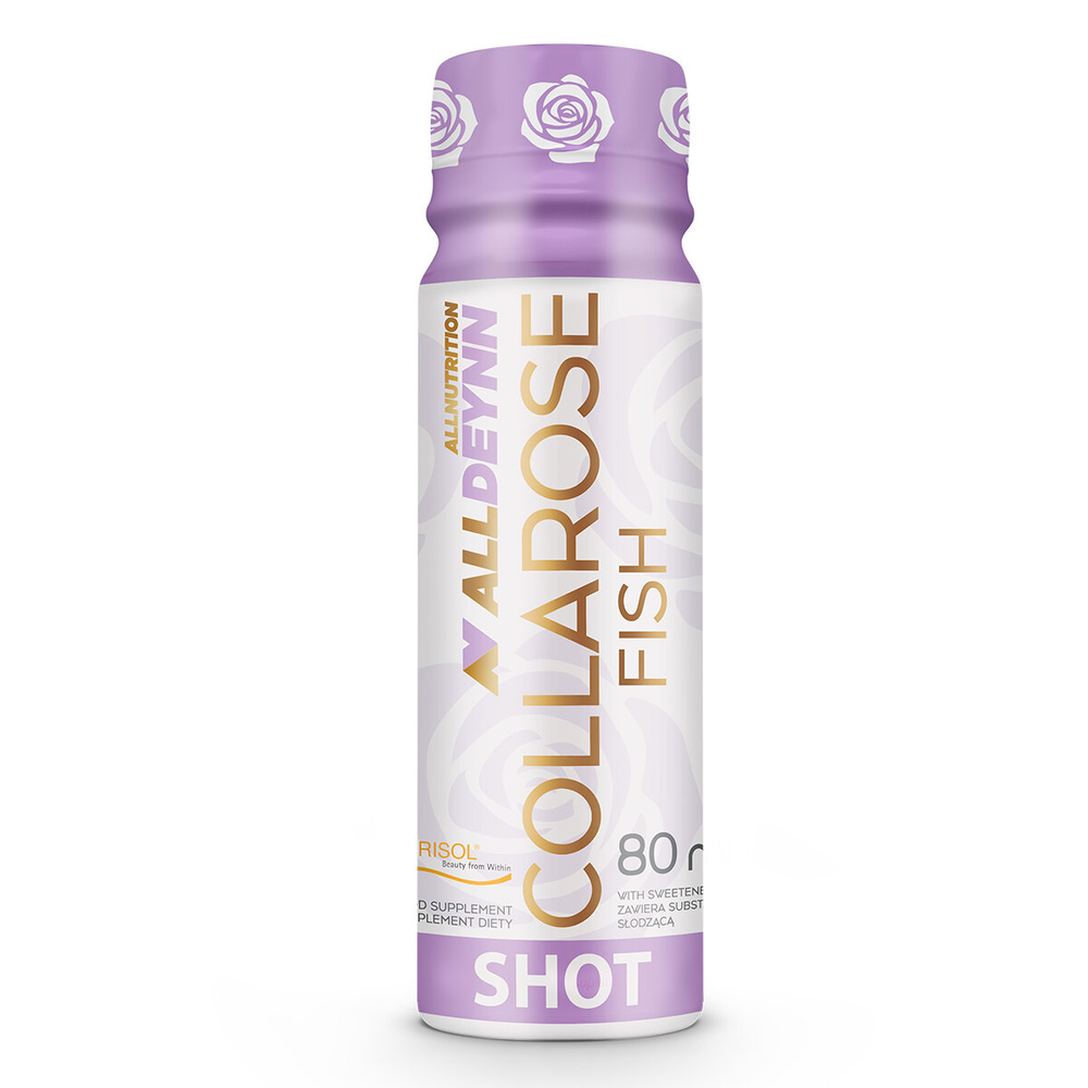 AllDeynn Collarose Fish Shot Hydrolizat Kolagenu Rybiego Orange Cherry 12x80ml