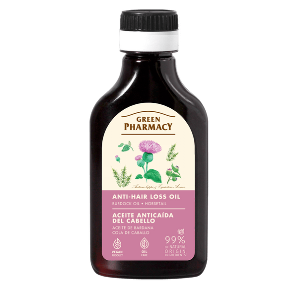 Green Pharmacy Olejek Łopianowy ze Skrzypem Polnym przeciw Wypadaniu Włosów 100ml