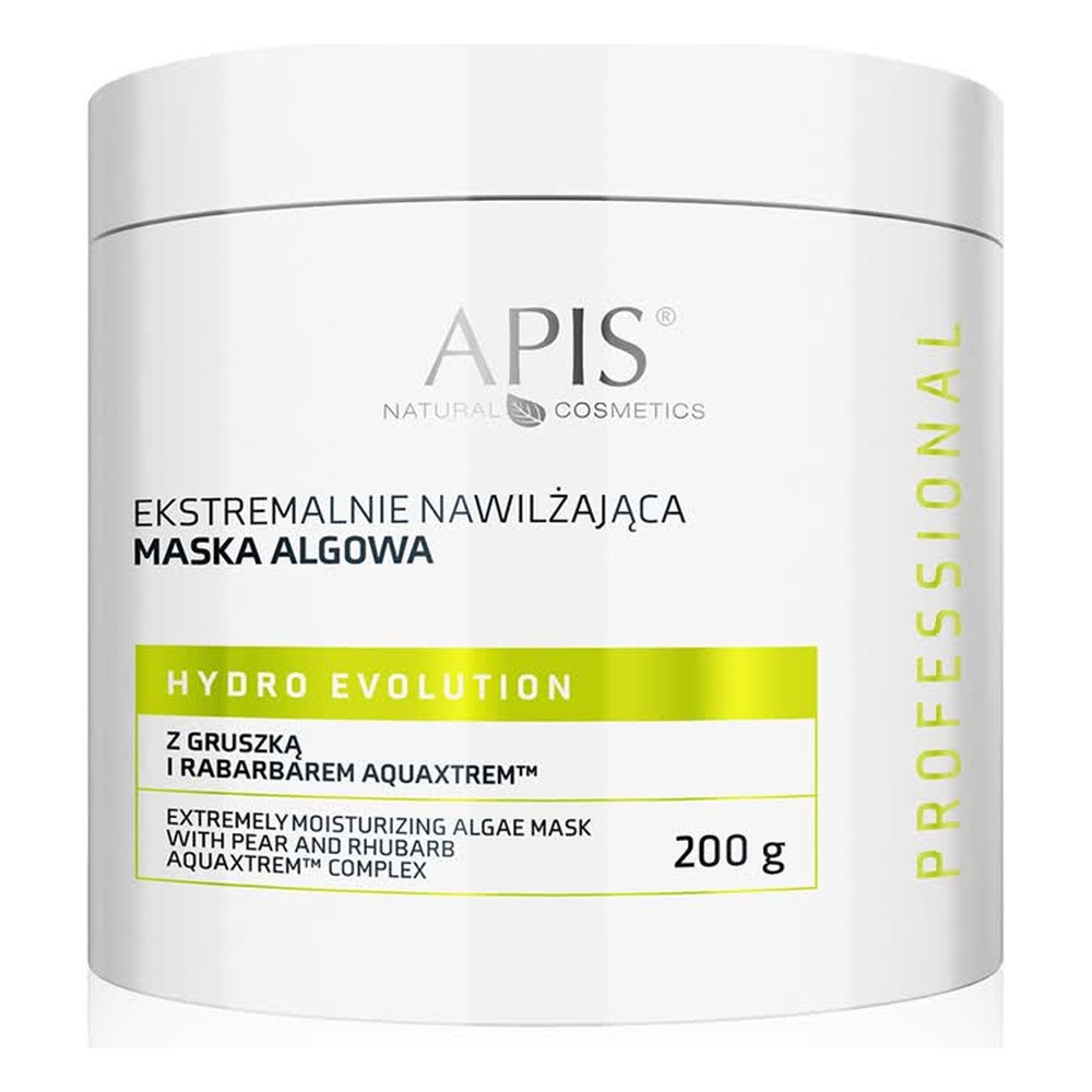 Apis Professional Hydro Evolution Ekstremalnie Nawilżająca Maska Algowa z Gruszką i Rabarbarem Aquaxtrem™ dla Skóry Odwodnionej 200g