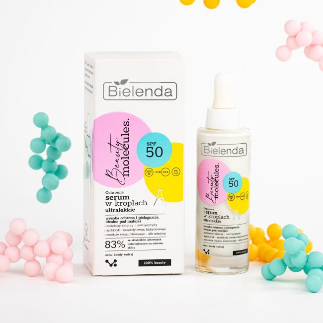 Bielenda Beauty Molecules Protective Ultralight Serum in Drops SPF50 for All Skin Types 30ml