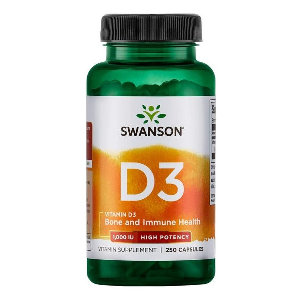 Swanson Vitamin D-3 1000 IU 250 Capsules