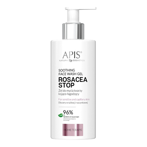 Apis Rosacea Stop Soothing and Calming Face Washing Gel for Capillary and Sensitive Skin 300ml