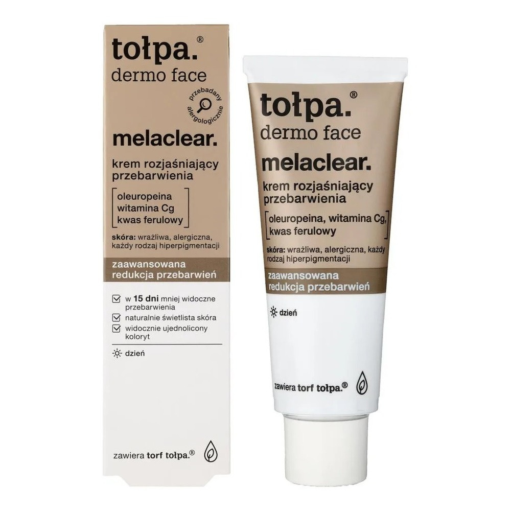 Tolpa Dermo Face Melaclear Brightening Night Cream for Discoloration Reduction 40ml