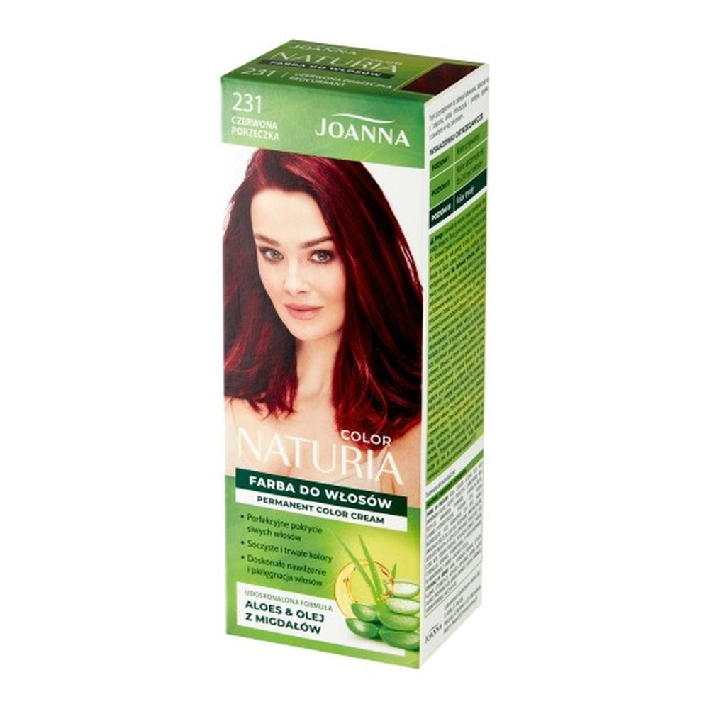 Joanna Naturia Color Farba do Włosów 231 Czerwona Porzeczka 100ml