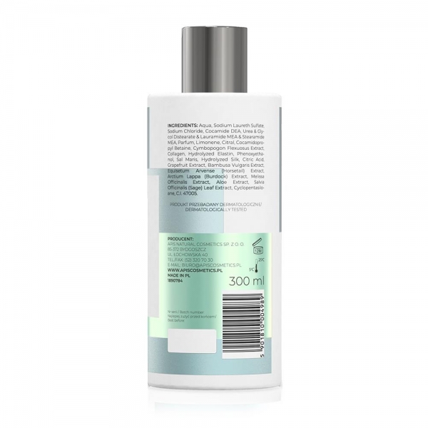 Apis Optima Shampoo with Dead Sea Minerals and Lemongrass for Normal and Oily Hair 300ml