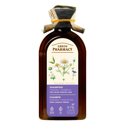 Green Pharmacy Shampoo for Weak and Damaged Hair with Chamomile Extract and Linseed Oil 350ml