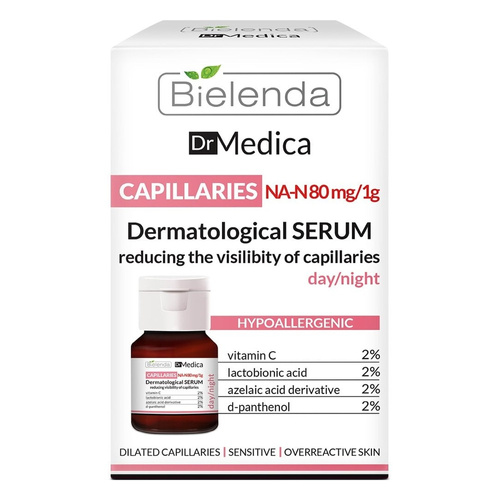 Bielenda Capillary Skin Serum do Twarzy na Zaczerwienienia na Dzień i na Noc 30ml