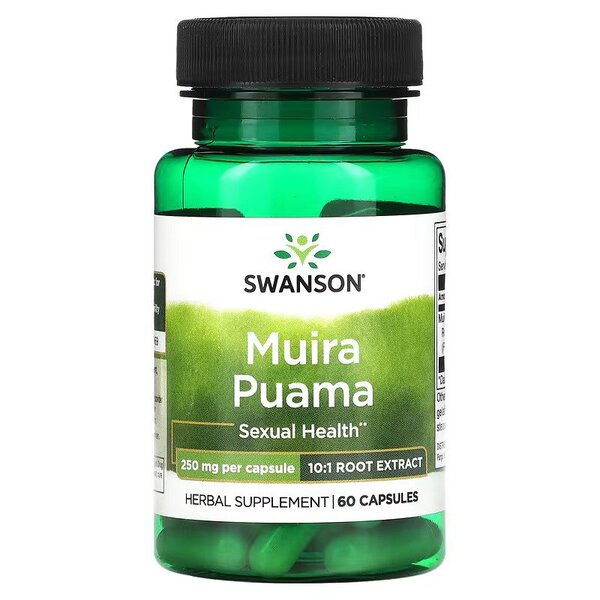 Swanson Muira Puama 250mg 60 Kapsułek