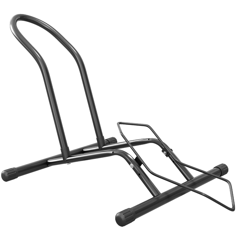 SPORTNOW Portable Bike Floor Stand, Freestanding Bike Rack for 16"-29" Kid's/Mountain/Road Bikes Home Garages Use