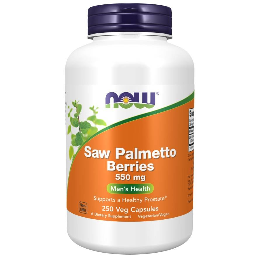 Now Foods Saw Palmetto Berries 550mg Palma Sabałowa Wspiera Zdrowie Prostaty 250 Kapsułek