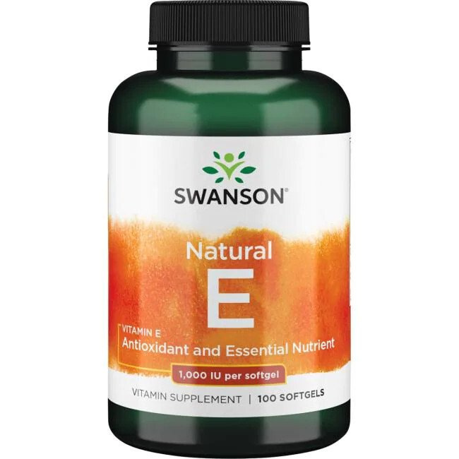 Swanson Vitamin E 1000 IU 100 Kapsułek