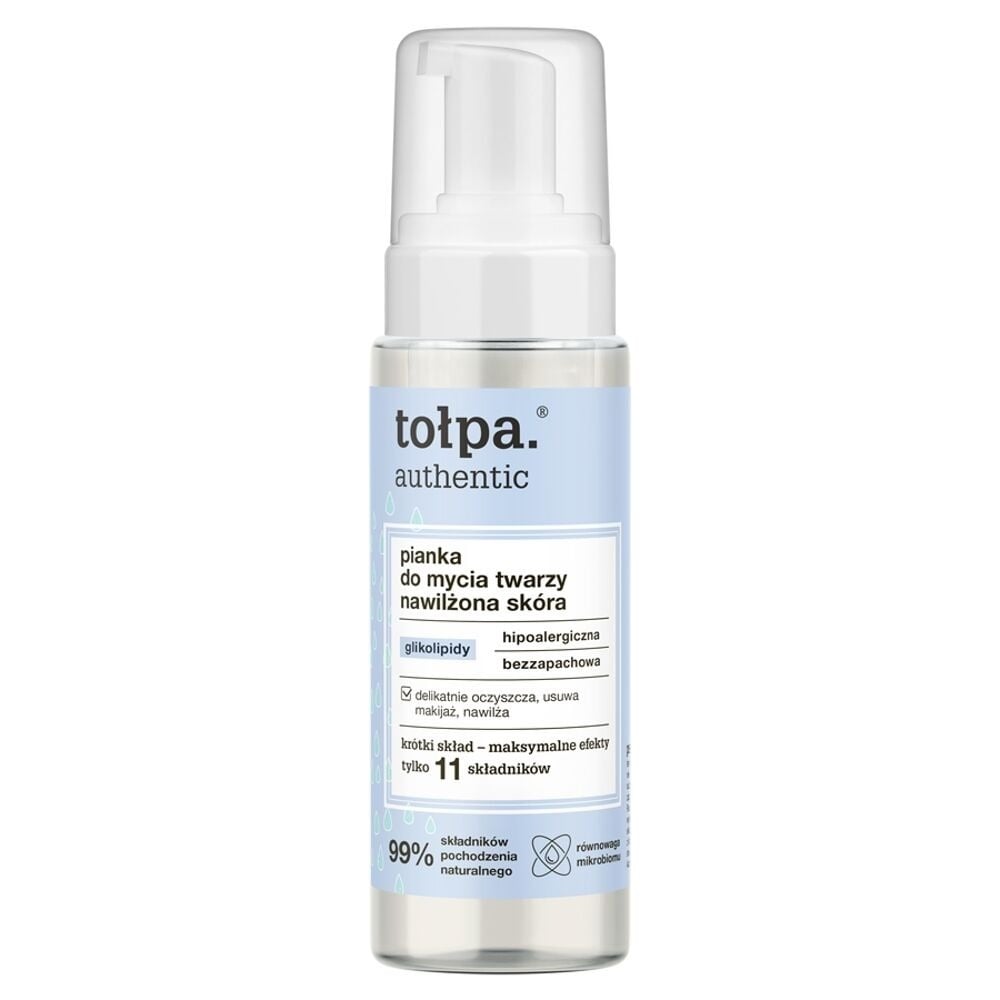 Tolpa Authentic Łagodna pianka do mycia twarzy do skóry normalnej i nawilżonej 150ml