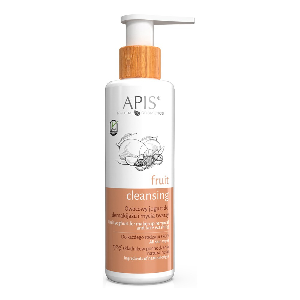 Apis Fruit Cleansing Owocowy Jogurt do Demakijażu i Mycia Twarzy 150ml