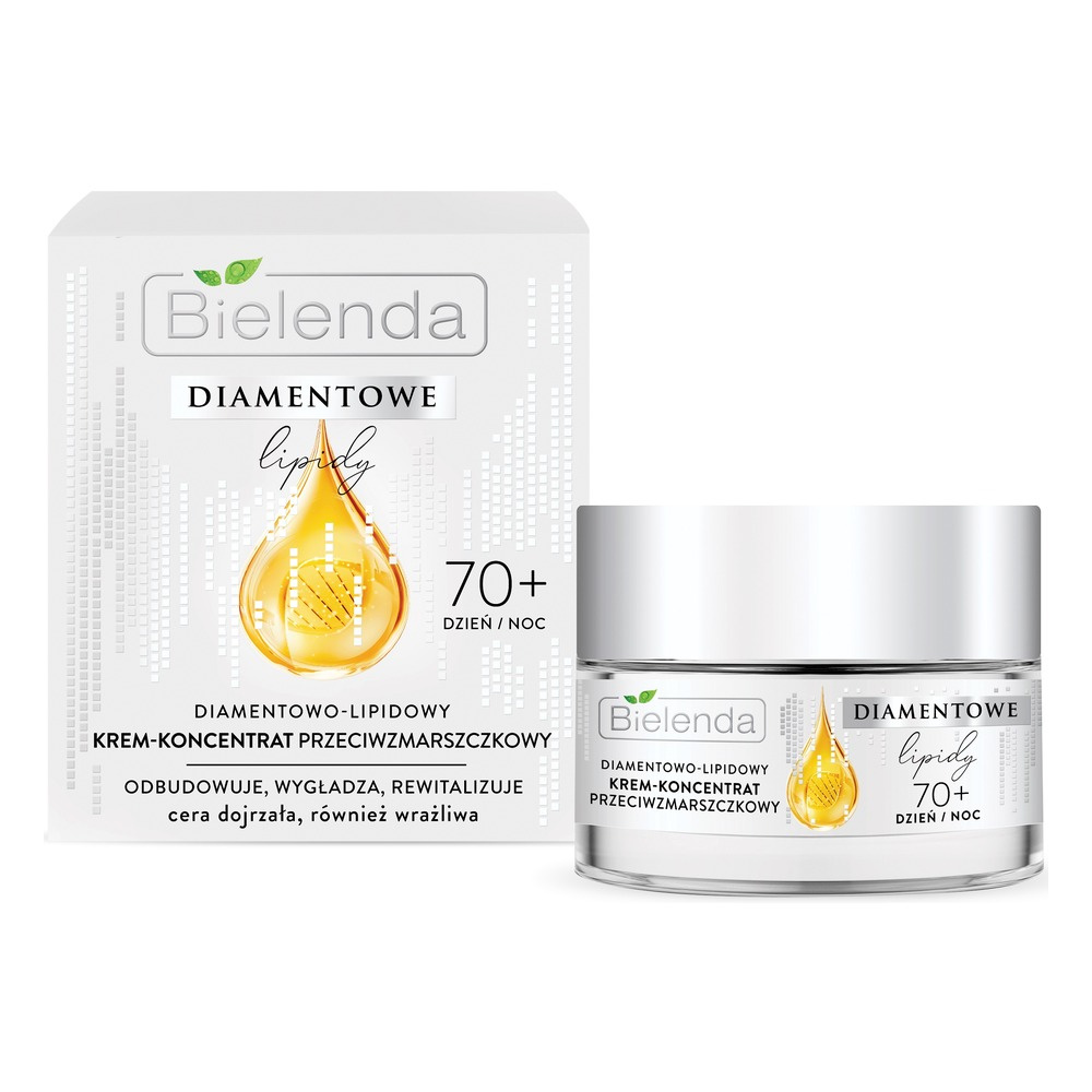 Bielenda Diamond Lipids 70+ Diamond-Lipid Anti-Wrinkle Cream-Concentrate for Mature and Sensitive Skin for Day and Night 50ml