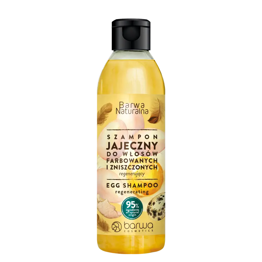 Barwa Natural Regenerating Egg Shampoo for Colored and Damaged Hair 300ml