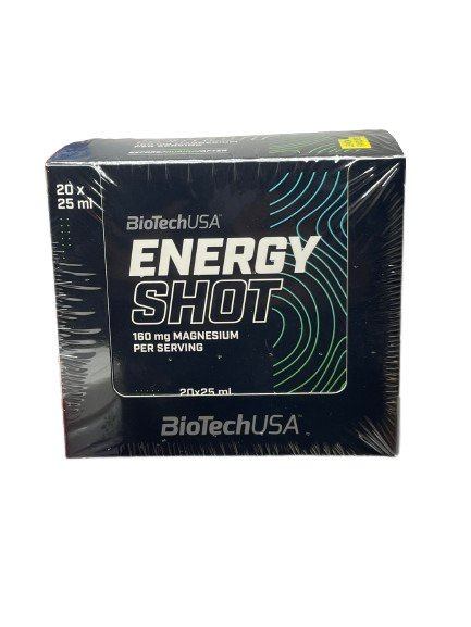BioTechUSA Energy Shot Liquid Energy Supplement For Energy Before and During Training 20 x 25ml