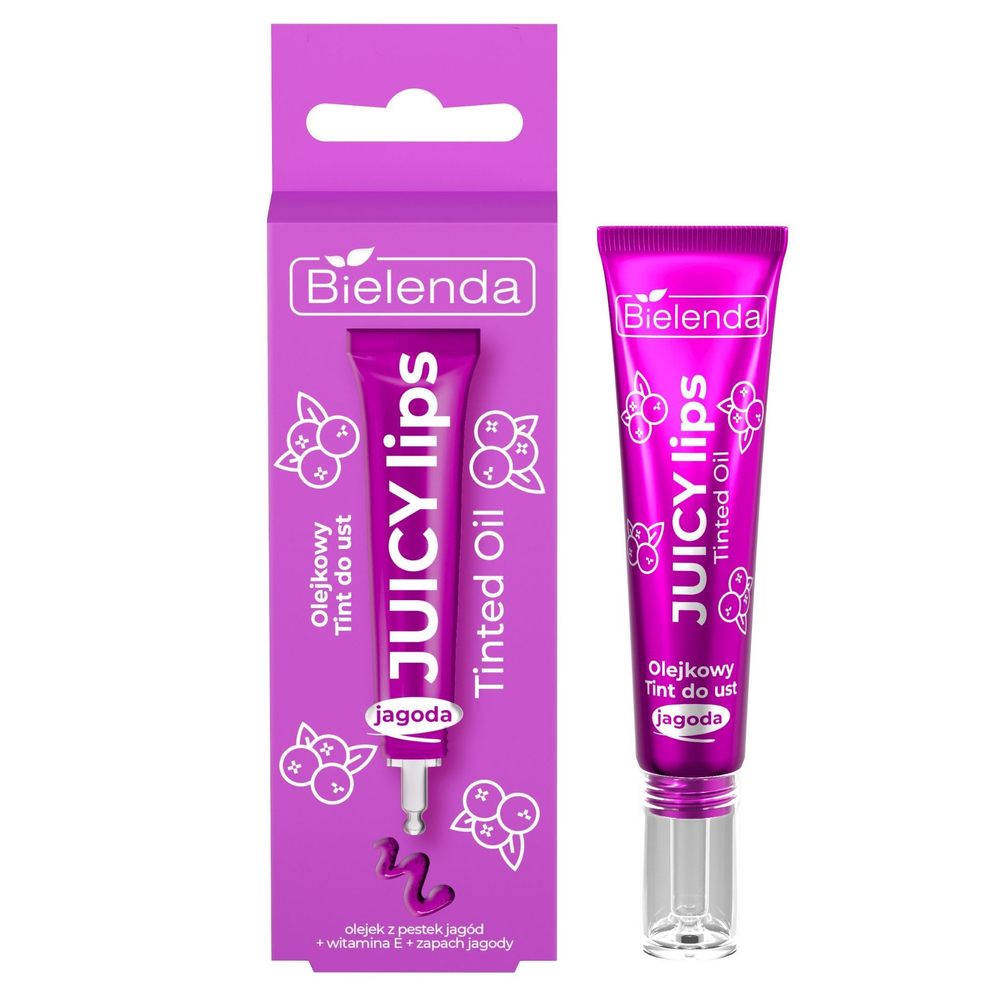 Bielenda Juicy Olejkowy Tint do Ust z Olejkiem z Pestek Jagód i Witaminą E 10g
