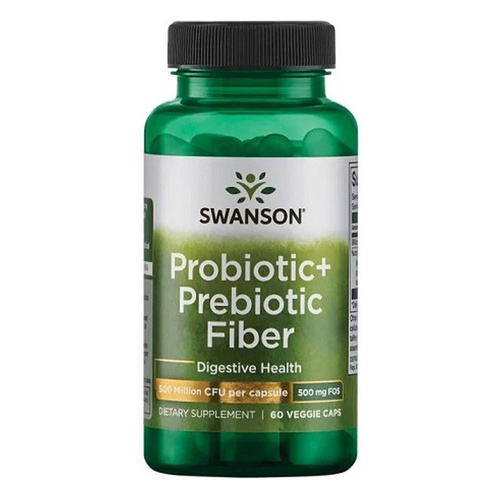 Swanson Probiotic+ Prebiotic Fiber 60 Kapsułek