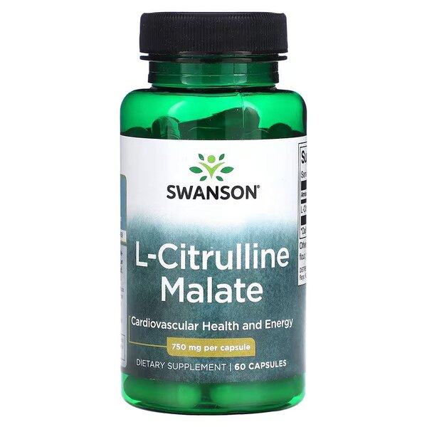 Swanson L-Citrulline Malate Complex 750mg 60 Capsules