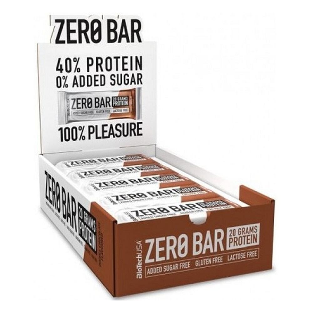 BioTechUSA Zero Bar Baton proteinowy, Czekolada-Banan 20 x 50g