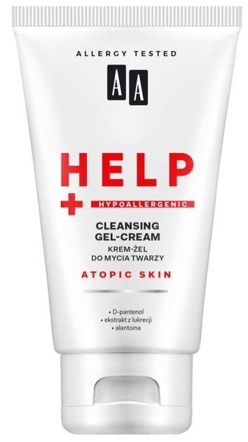 AA Help Atopic Skin Bezzapachowy Krem-Żel do Mycia Twarzy dla Skóry Wrażliwej 150ml
