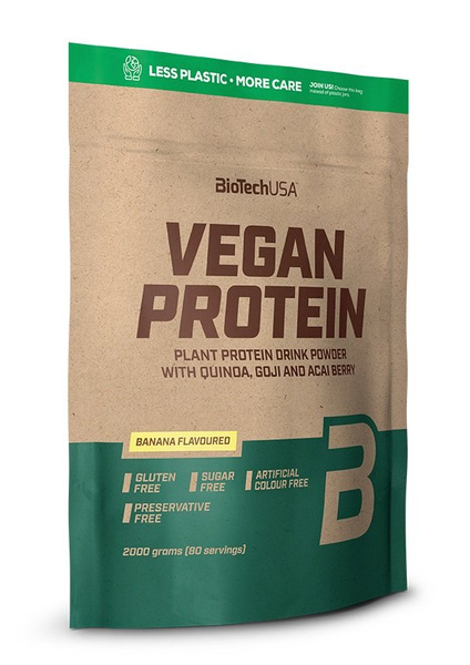 BioTechUSA Vegan Protein Chocolate Cinnamon Plant Based Protein Powder for Vegans 2000g