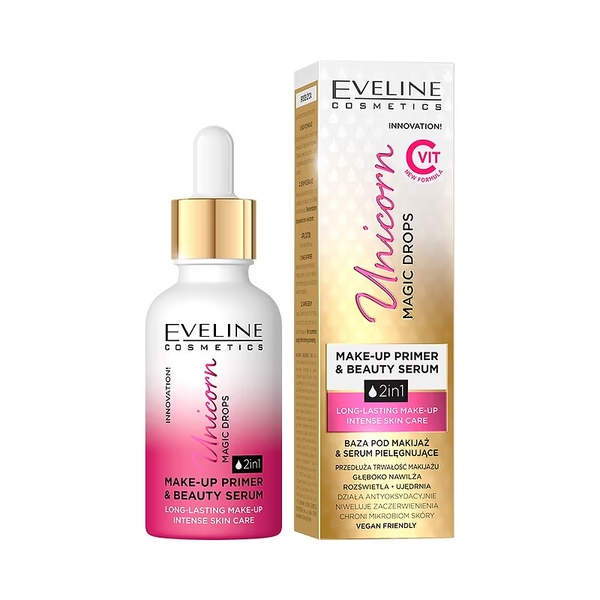 Eveline Unicorn Innovative Liquid Base Serum MakeUp Primer 2in1 30ml