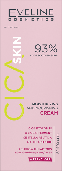 Eveline Cica Skin Nawilżająco-Odżywczy Krem na Dzień i na Noc 50ml