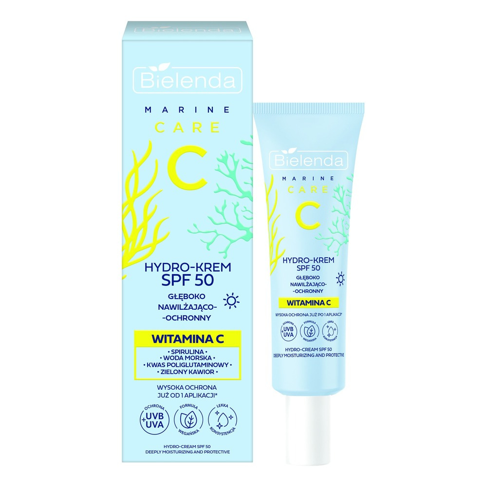 Bielenda C Marine Care Hydro-Krem Głęboko Nawilżająco-Ochronny SPF50 na Dzień 40ml
