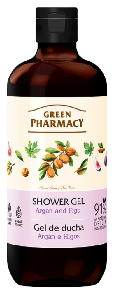 Green Pharmacy Argan and Figs Delicate Cleansing Shower Gel 500ml