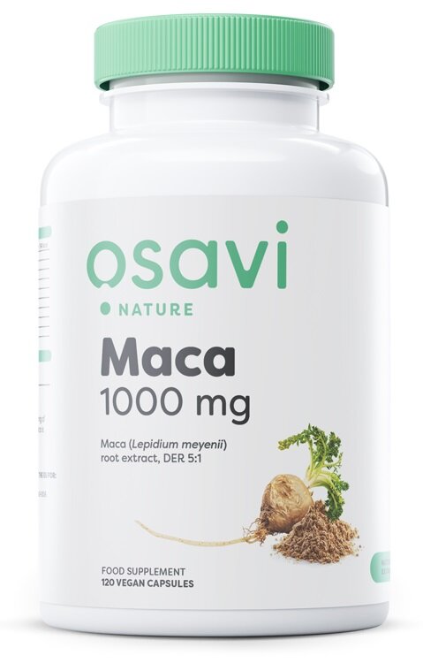 Osavi Maca 1000mg 120 vegan caps for vitality and sexual function
