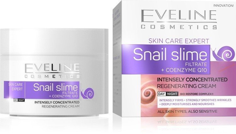 Eveline Snail Slime Filtrate + Coenzyme Q10 Concentrated Day/Night Cream 50ml