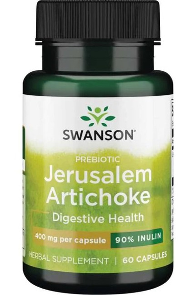 Swanson Prebiotic Jerusalem Artichoke 400mg Jerusalem Artichoke 60 Capsules