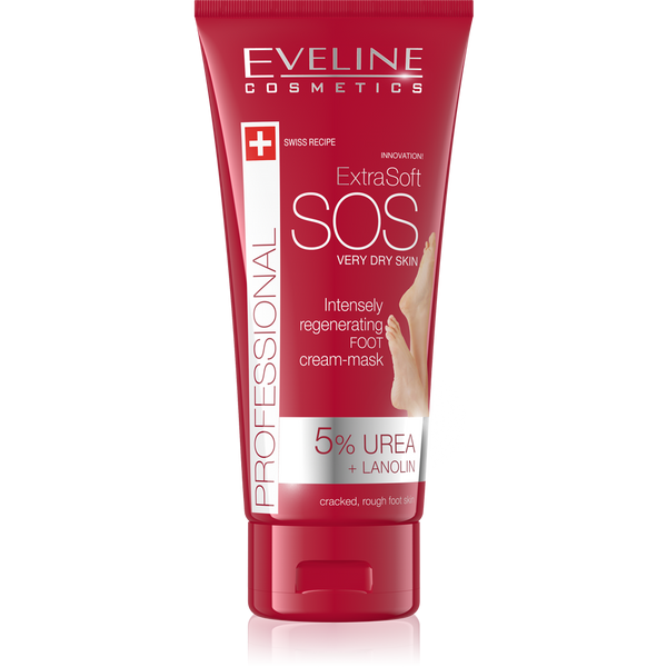 Eveline Extra Soft SOS 5% Urea Intensively Regenerating Cream Foot Mask  100ml