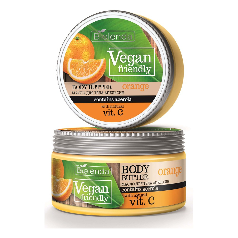 Bielenda Vegan Friendly Masło do Pielęgnacji Ciała Pomarańcza Witamina C 250ml