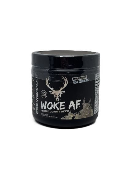Bucked Up Woke AF Silna Przedtreningówka Na Skupienie i Energię White Gummy Deer 260g