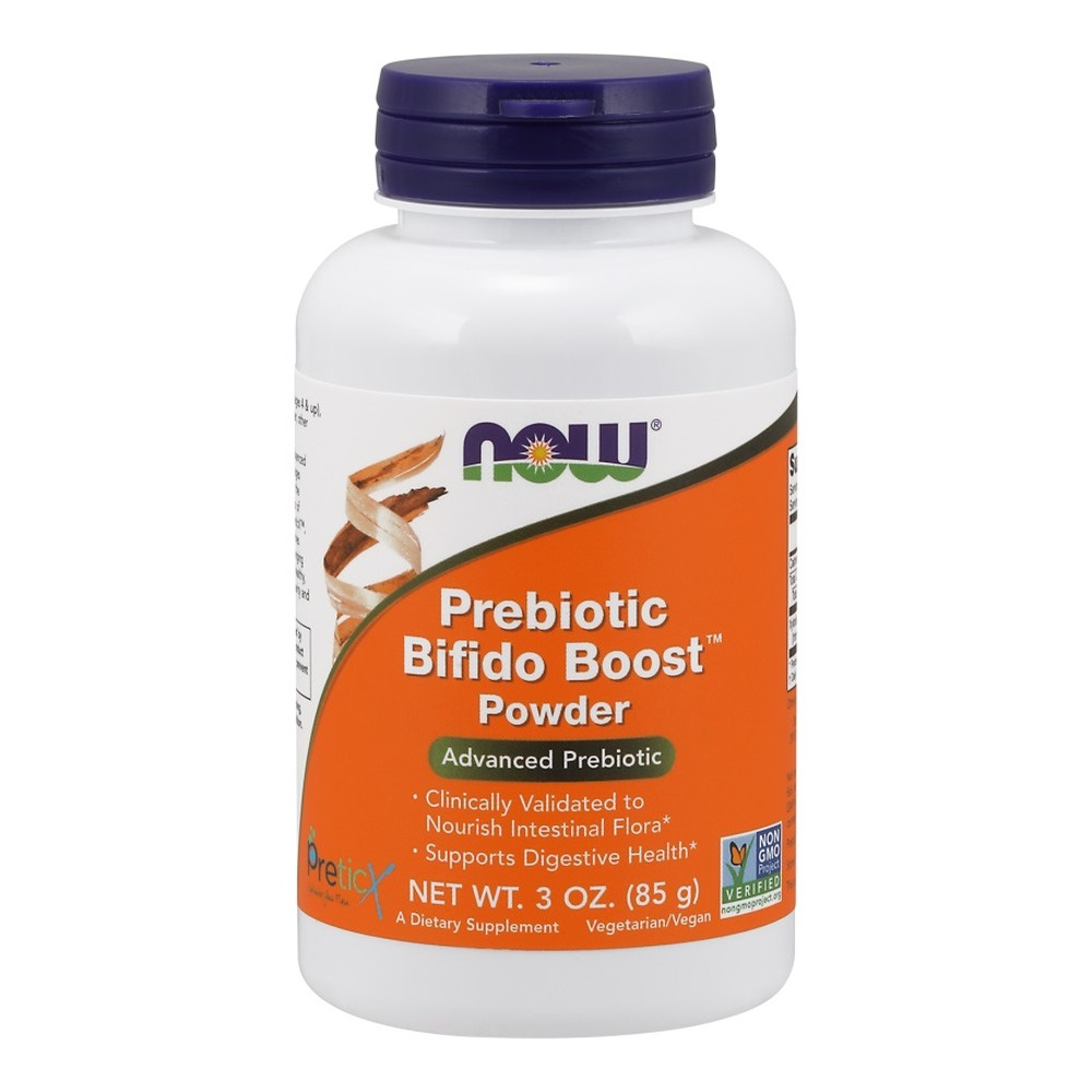NOW Foods Prebiotic Bifido Boost Powder To Support Intestinal Flora 85g