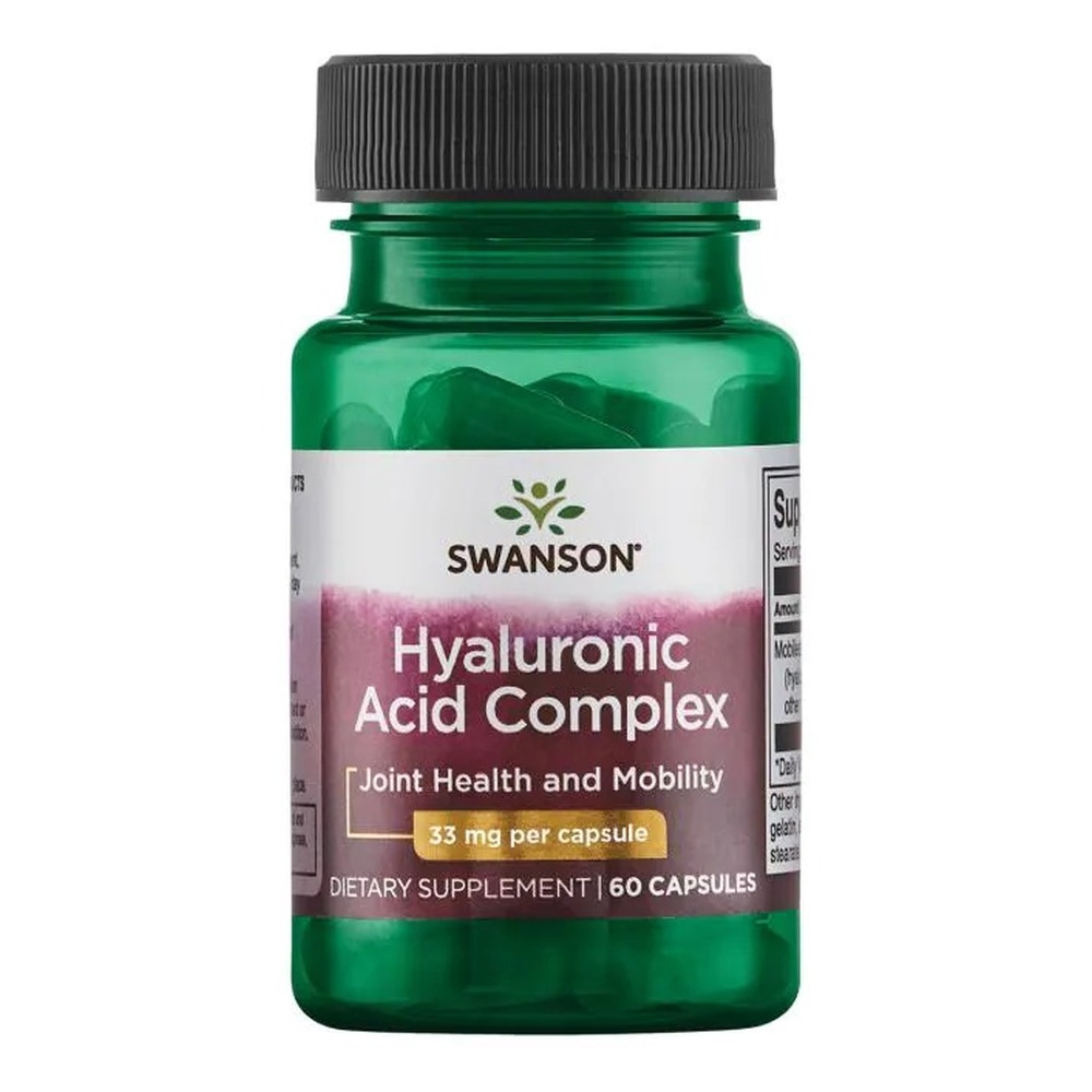 Swanson Hyaluronic Acid Complex, 33mg - 60 caps