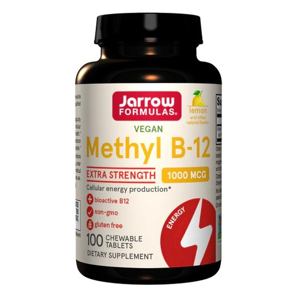Methyl B-12, 1000mcg (Lemon) - 100 vegan chewable tabs