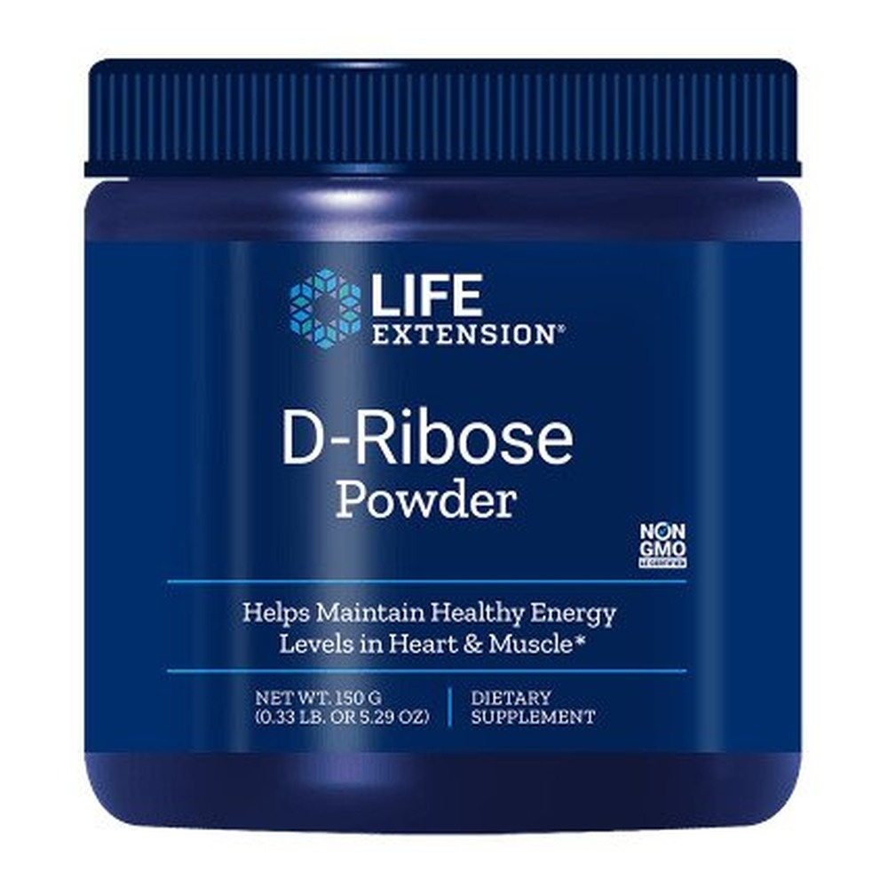 Life Extension D-Ribose Powder for Cellular Energy and Heart Health 150g